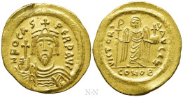 PHOCAS (602-610). GOLD Solidus. Constantinople