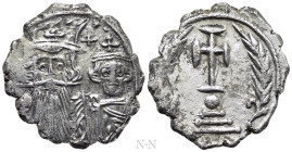 CONSTANS II with CONSTANTINE IV (641-668). Miliaresion. 'Ceremonial' coinage