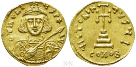 TIBERIUS III (APSIMAR) (698-705). GOLD Solidus. Constantinople
