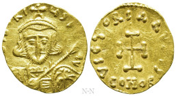 TIBERIUS III APSIMAR (698-705). GOLD Tremissis. Constantinople