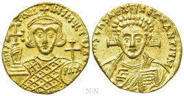 JUSTINIAN II (Second reign, 705-711). GOLD Solidus. Constantinople