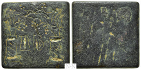 COMMERCIAL WEIGHT (Circa 4th-6th centuries). Square Ae 12 Scripula/Grammata
