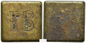 COMMERCIAL WEIGHT (Circa 4th-6th centuries). Square Ae 12 Scripula/Grammata