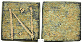 COIN WEIGHT (Circa 4th-6th centuries). Square Ae One Nomisma