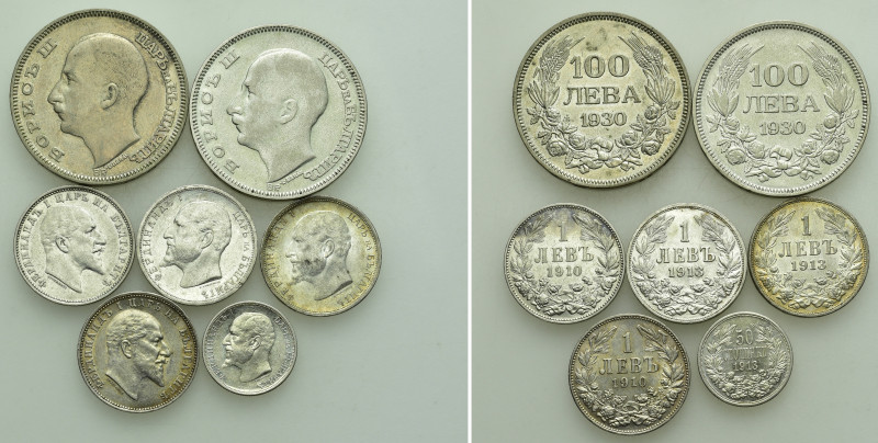 7 Modern Coins of Bulgaria. 

Obv: .
Rev: .

. 

Condition: See picture....