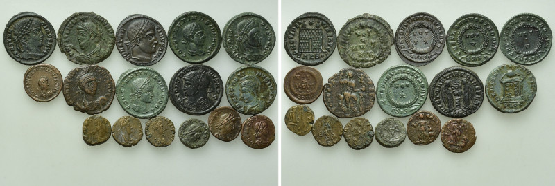 16 Roman Coins.

Obv: .
Rev: .

.

Condition: See picture.

Weight: g....