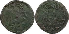Bologna. Anonime attribuite a Clemente VIII 1604 quattrino Cu gr. 2,01. Munt., 126.
BB