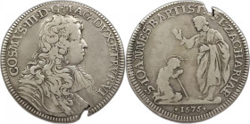 Firenze. Cosimo III de' Medici 1676 mezza piastra Ag gr. 15,18. MIR., 331. Rara.
MB