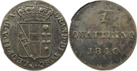 Firenze. Leopoldo II di Lorena. 1840 quattrino Cu. Gig., 105.
SPL