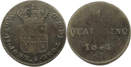 Firenze. Leopoldo II di Lorena 1844 quattrino Cu. Gig., 111.
qBB