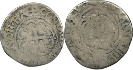 Genova. Francesco I re di Francia 1527-1528 cavallotto Ag gr. 2,89. Raro.
MB