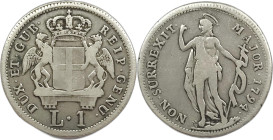 Genova. Repubblica 1794 lira Ag. MIR., 324a/1.
MB