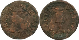 Mantova. Francesco II 1484-1519 quattrino Cu gr. 1,44. MIR., 435.
MB-BB