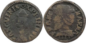 Mantova. Francesco II 1484-1519 quattrino Cu gr. 1,52. MIR., 436 var. Raro.
MB-BB