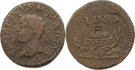 Mantova. Federico II Gonzaga 1519-1540 quattrino Cu gr. 2,26. MIR., 485.
MB/BB