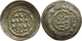 Milano. Enrico II di Sassonia 1014-1024 denaro scodellato Ag gr. 0,97. MIR., 44/1.
BB+