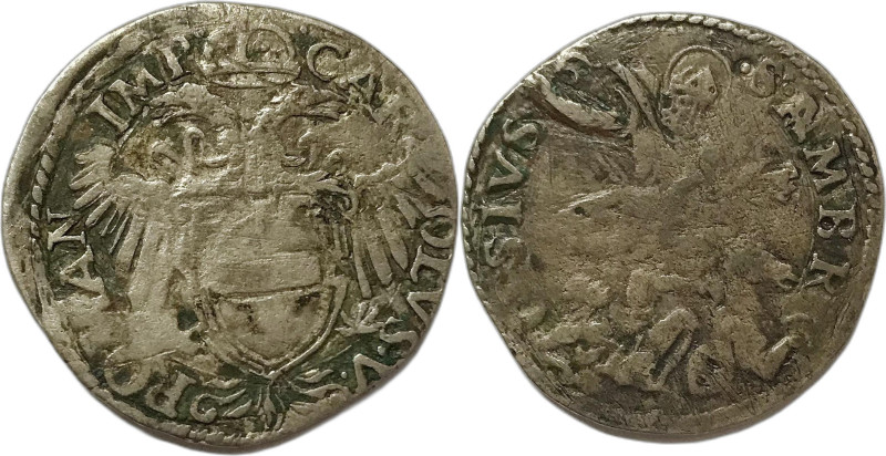 Milano. Carlo V 1535-1556 mezzo bianco MI gr. 2,91. MIR., 291. Raro.
MB-BB