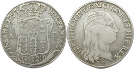 Napoli. Ferdinando IV 1795 piastra Ag. Gig., 60. Non comune.
qBB