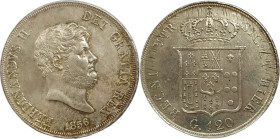 Napoli. Ferdinando II di Borbone 1856 piastra Ag. Gig., 87.
FDC