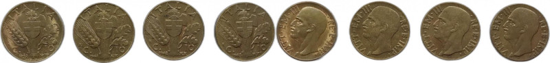 Regno d'Italia. Vittorio Emanuele III 1940,1941,1942,1943 centesimi 10 Cu. Lotto...