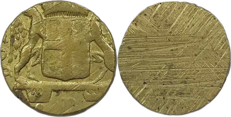 Genova. Dogi Biennali 1637-1677 peso monetale della doppia d'oro AE gr. 3,14.
M...