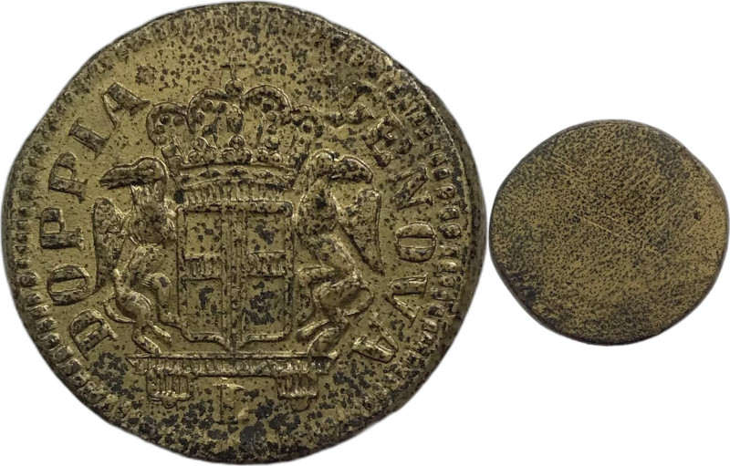 Genova. Dogi Biennali sec. XVIII peso monetale della doppia d'oro AE gr. 12,59....