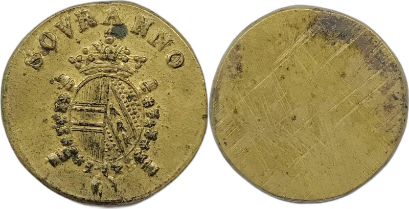 Milano. Giuseppe II o Francesco II 1780-1797 peso monetale della mezza sovrana d...