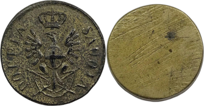 Savoia. Vittorio Amedeo III 1773-1796 peso monetale della doppia d'oro AE gr. 9,...