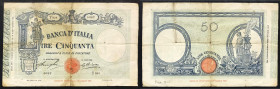 Regno d'Italia. Vittorio Emanuele III 07/05/1929 lire 50. Gig., 5/8.
qBB