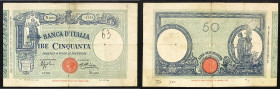 Regno d'Italia. Vittorio Emanuele III 12/12/1934 lire 50. Gig., 5/26.
qBB