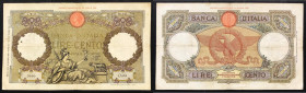 Regno d'Italia. Vittorio Emanuele III 09/06/1937 lire 100. Gig., 19/13.
MB/BB