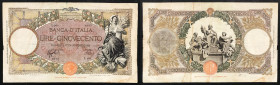 Regno d'Italia. Vittorio Emanuele III 23/03/1942 lire 500. Gig., 29z.
BB