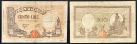 Regno d'Italia. Vittorio Emanuele III 15/03/1943 lire 100. Gig., 21b.
MB