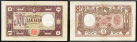 Regno d'Italia. Vittorio Emanuele III 06/03/1944 lire 1000. Gig., 49a. Non comune.
qBB