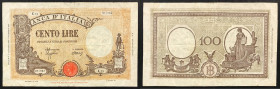 Regno d'Italia. Vittorio Emanuele III 11/11/1944 lire 100. Gig., 24c.
BB