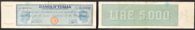 Regno d'Italia. Vittorio Emanuele III 04/08/1945 lire 500. Gig., 61a. Estremamente rara.
MB/BB