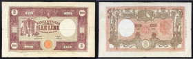 Repubblica italiana 12/07/1947 lire 1000. Gig., 51h.
MB/BB