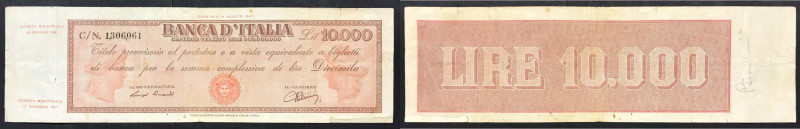 Repubblica italiana 28/01/1948 lire 10000. Gig., 72d.
qBB