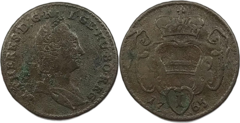 Austria. Maria Teresa 1765 pfennig Cu gr. 2,52. KM#1979.
BB