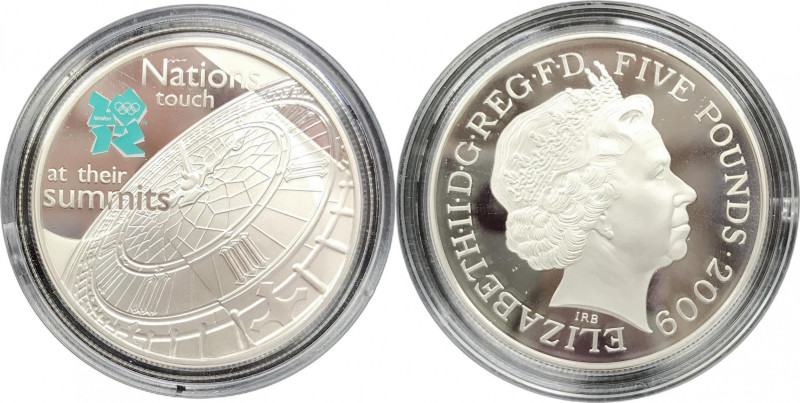 Gran Bretagna. Elisabetta II 2009 5 pounds Ag.
Proof