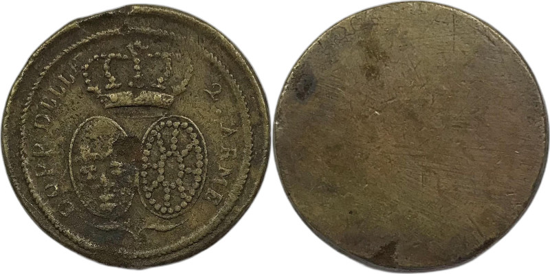 Francia. Luigi XVI sec. XVIII peso monetale del doppio luigi d'oro AE gr. 15,88....