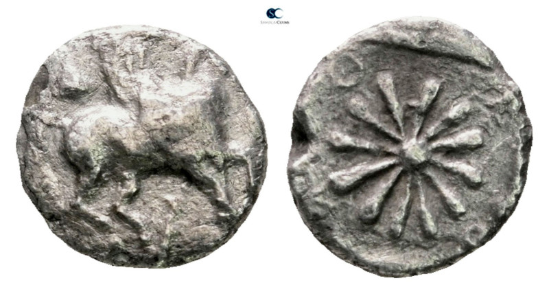 Ionia. Erythrai circa 480-450 BC. 
Diobol AR

10 mm, 1,07 g



Nearly Ver...