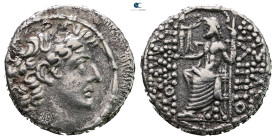 Seleukid Kingdom. Antioch on the Orontes. Philip I Philadelphos 95-75 BC. 
Tetradrachm AR

25 mm, 14,88 g



Nearly Very Fine