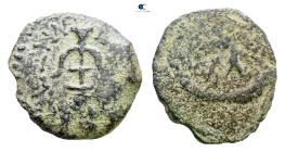 Judaea. Jerusalem. Hasmoneans. Alexander Jannaios (Yehonatan) 103-76 BC. 
Prutah Æ

14 mm, 1,44 g



Fine