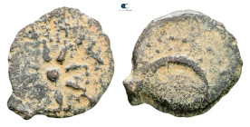 Judaea. Jerusalem. Hasmoneans. Alexander Jannaios (Yehonatan) 103-76 BC. 
Prutah Æ

15 mm, 0,91 g



Fine