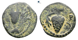 Judaea. Jerusalem. Herodians. Herod II Archelaos 4 BC-AD 6. 
Prutah Æ

15 mm, 2,02 g



Good Fine