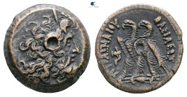 Ptolemaic Kingdom of Egypt. Alexandria. Ptolemy IX to Ptolemy XII 116-51 BC. 
Bronze Æ

21 mm, 8,92 g



Very Fine
