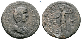 Macedon. Dium. Julia Domna. Augusta AD 193-217. 
Bronze Æ

26 mm, 10,41 g



Nearly Very Fine
