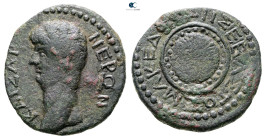 Macedon. Koinon of Macedon. Nero AD 54-68. 
Bronze Æ

25 mm, 7,69 g



Very Fine
