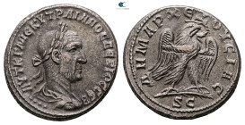 Seleucis and Pieria. Antioch. Trajan Decius AD 249-251. 
Billon-Tetradrachm

26 mm, 12,71 g



Very Fine